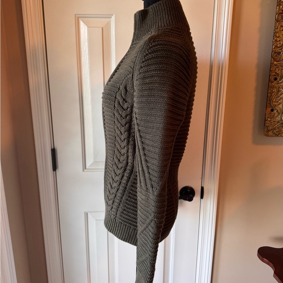 Gap Mock Neck Olive Green Women's Sweater - Picture 3 of 12